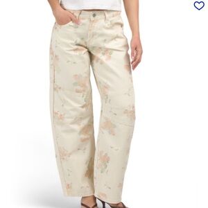 COQUETTE COTTAGE FLORAL DENIM PANTS!!! These are beautiful!! Size 7